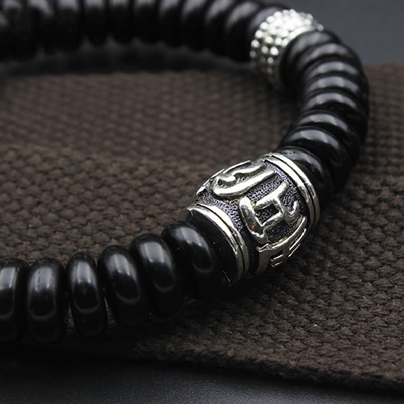 KarmaRipple's Authentic Tibetan Coconut Shell Om Mani Padme Hum Positive Bracelet p10