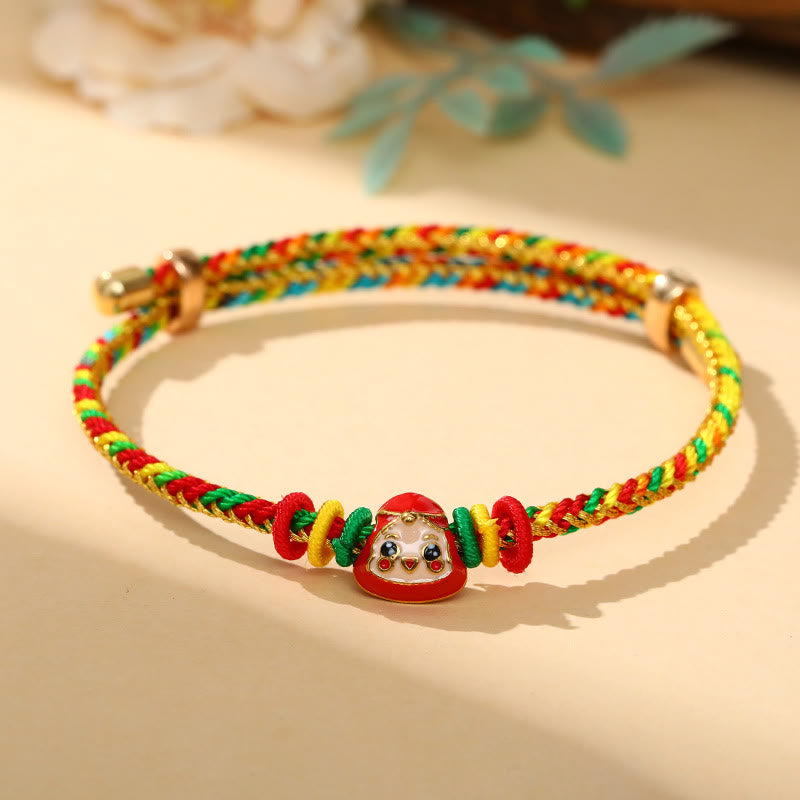 KarmaRipple's Colorful Rope Zongzi Pattern Fortune Handmade Child Adult Bracelet p33