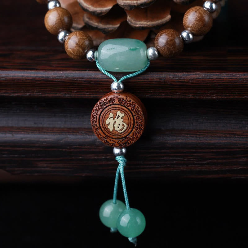 KarmaRipple's Abelia Biflora Wood Happiness Protection Bracelet p3