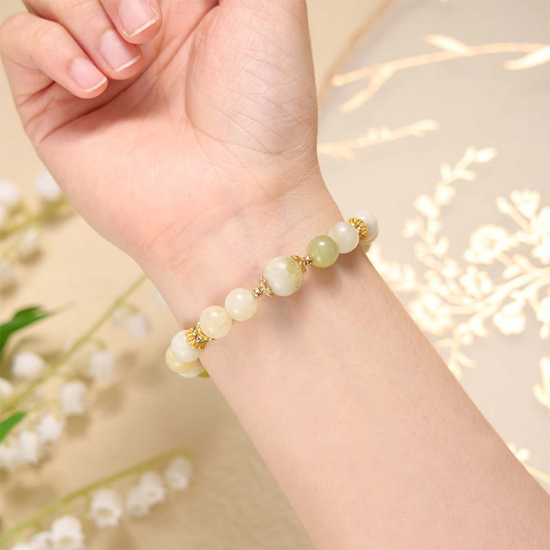 KarmaRipple's Green Grape Color Jade Abundance Bracelet p4