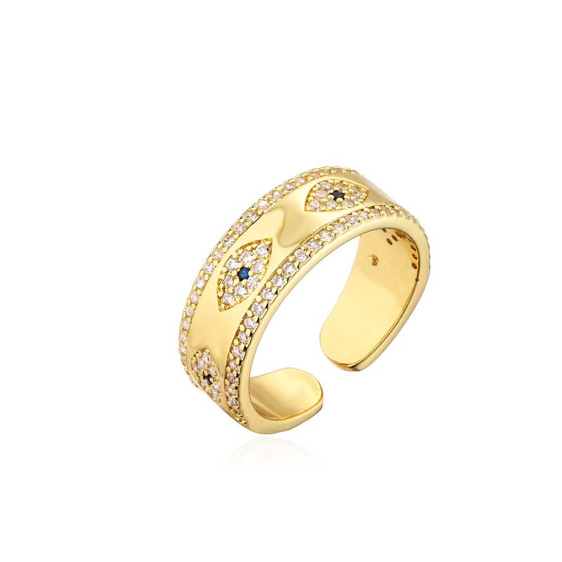KarmaRipple's Evil Eye Fortune Blessing Bronze Alloy Ring p4