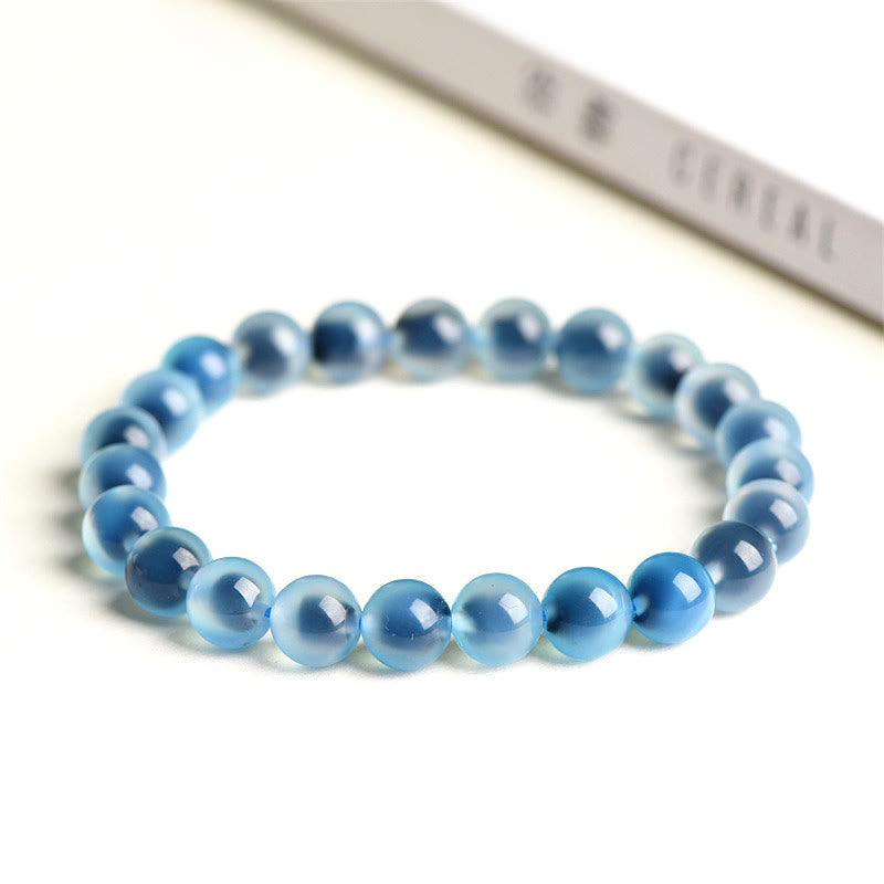 KarmaRipple's Authentic Colorful Candy Agate Balance Strength Bead Bracelet p1