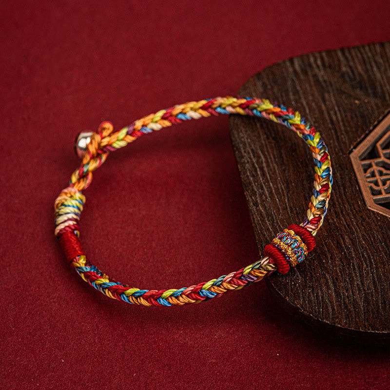 KarmaRipple's Handmade Dragon Boat Festival Fortune Colorful Rope Child Adult Bracelet p2