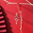 Red Four Leaf Clover(Bracelet Size 14+4cm)