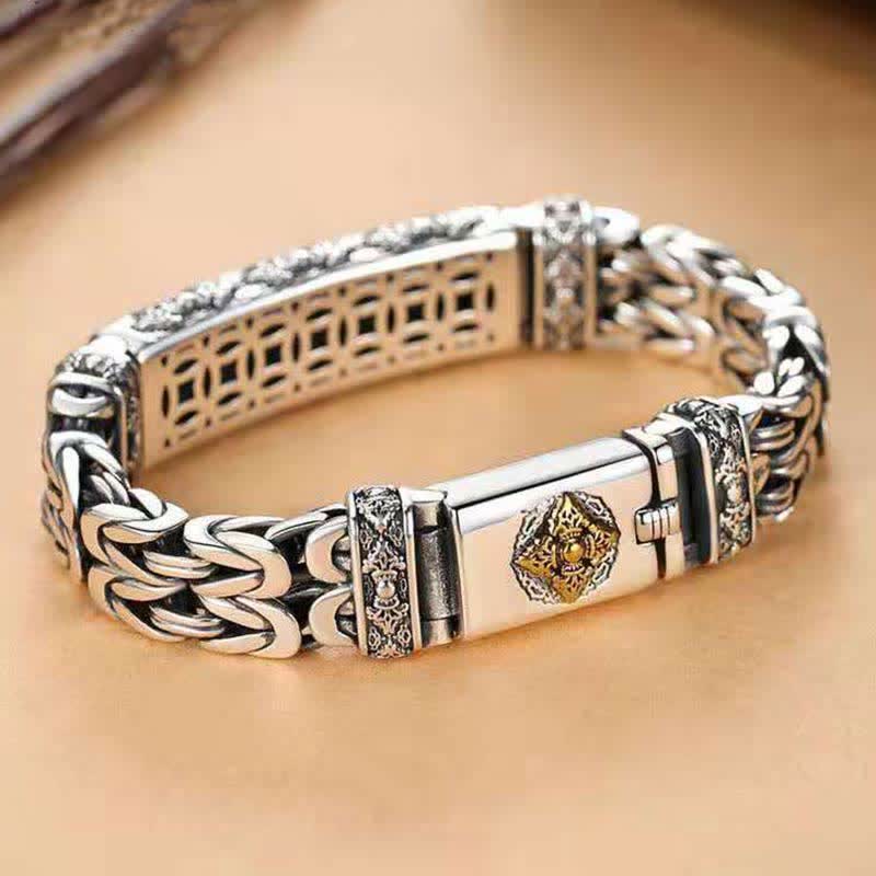 KarmaRipple's Vajra Dorje Twisted Woven Pattern Bronze Balance Bracelet p4
