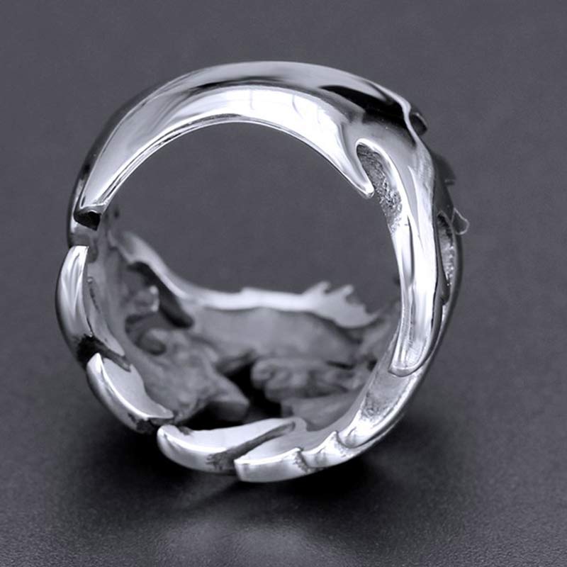 KarmaRipple's Dragon Pattern Protection Strength Adjustable Ring p19