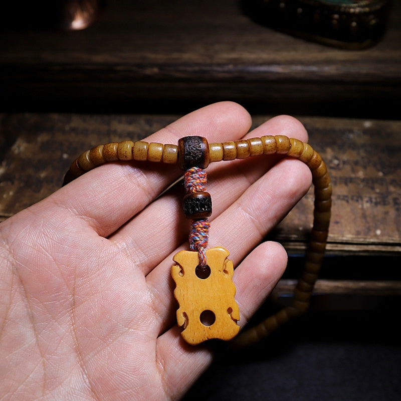 KarmaRipple's Tibet 108 Mala Beadwork Yak Bone Amber Balance Bracelet p19