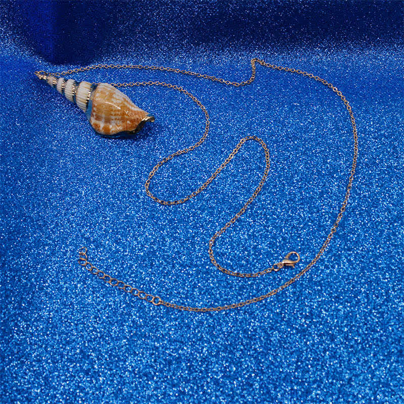 KarmaRipple's Authentic Shankha Conch Shell Seashell Fortunate Pendant Necklace p20