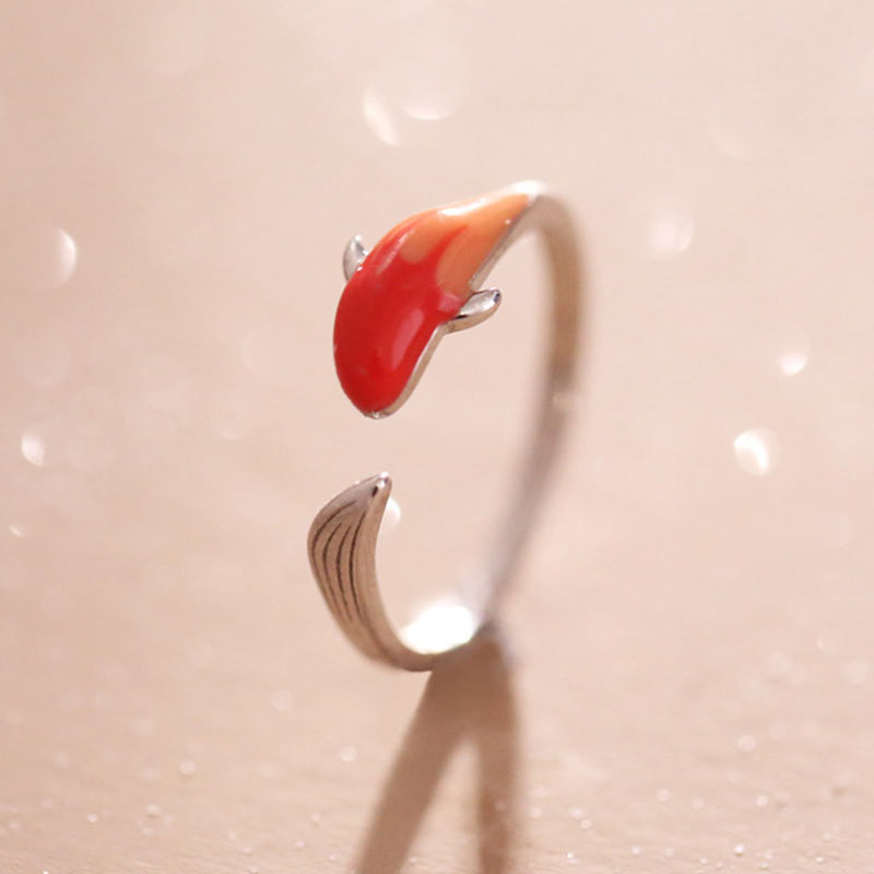 KarmaRipple's Koi Fish Bronze Balance Fortune Adjustable Ring p18