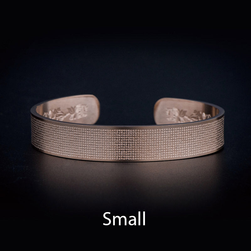 KarmaRipple's Shurangama Mantra Engraving Titanium Steel Blessing Bracelet p3