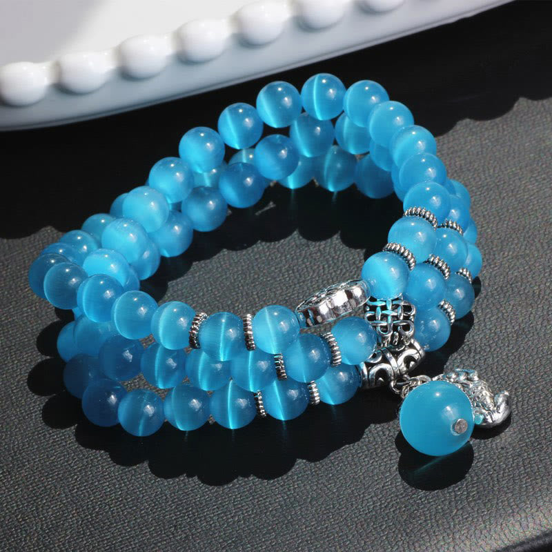 KarmaRipple's Cat Eye PiXiu Support Triple Wrap Bracelet p34