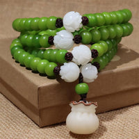 KarmaRipple's Authentic Bodhi Seed 108 Beadwork Mala Wisdom Bracelet