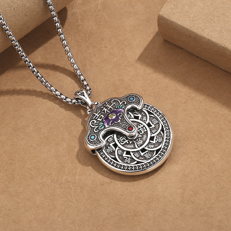 KarmaRipple's Peony Flower Bronze Coins Wealth Pendant Necklace p2