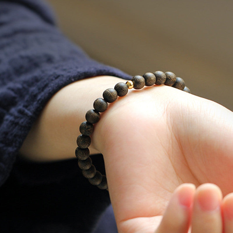 KarmaRipple's Agarwood Jade Strength Calm Bracelet p5