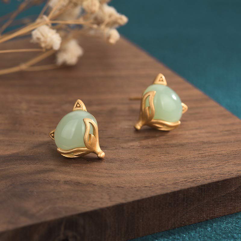 KarmaRipple's FengShui Jade Fortune Earrings p2