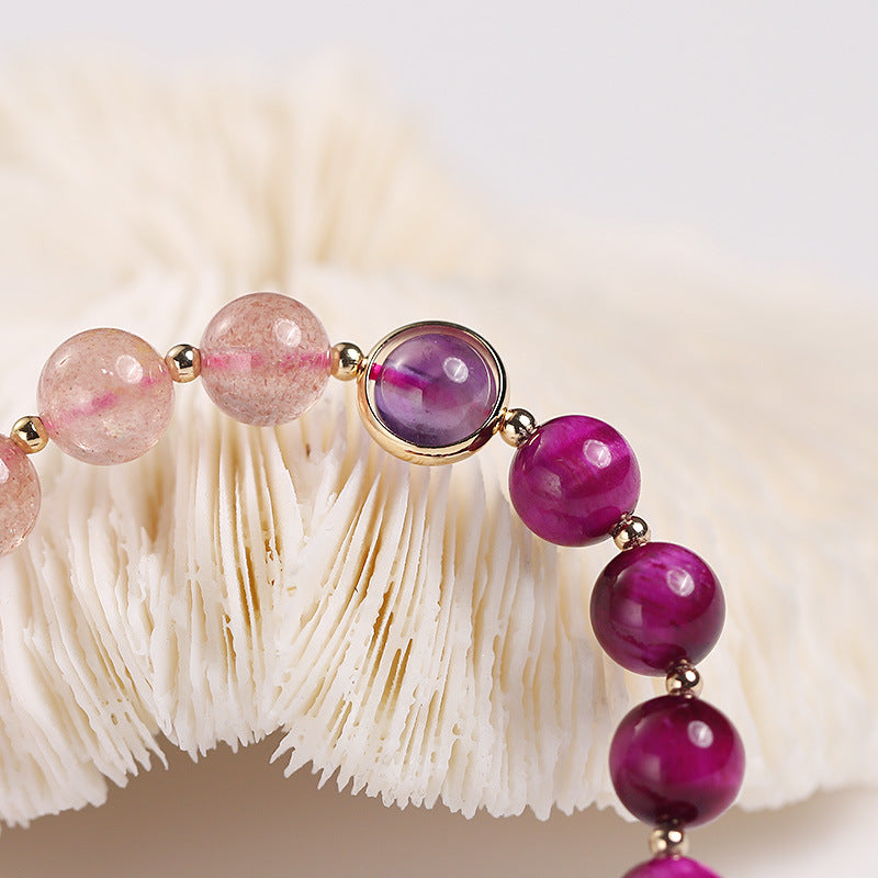 KarmaRipple's Authentic Strawberry Quartz Pixiu Love Bracelet p3