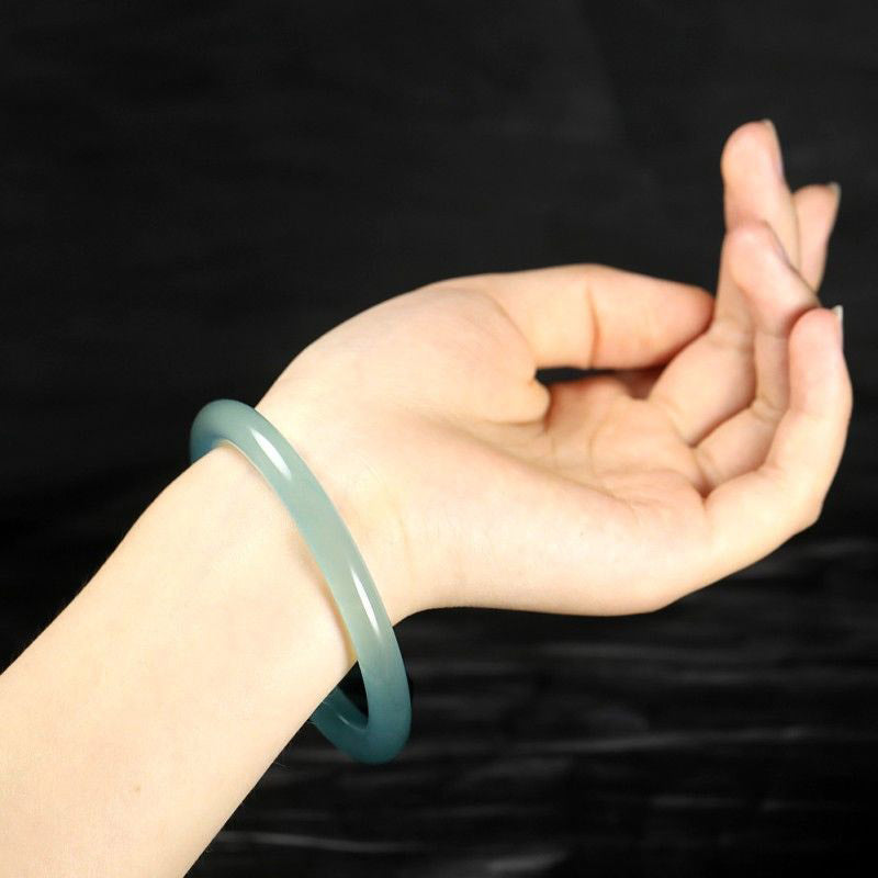 KarmaRipple's Authentic Jade Balancing Blessing Bangle Bracelet p7