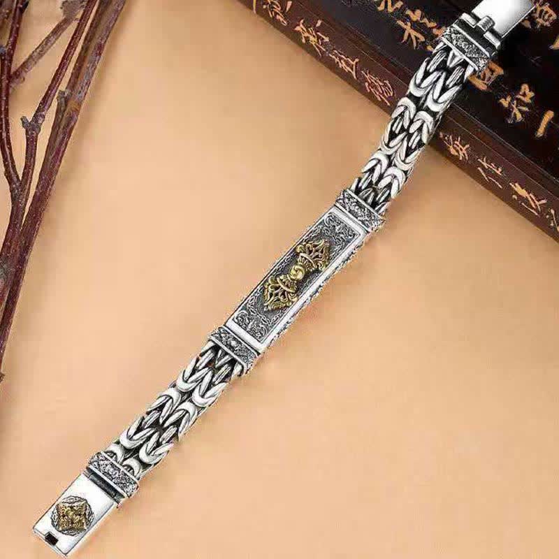 KarmaRipple's Vajra Dorje Twisted Woven Pattern Bronze Balance Bracelet p3