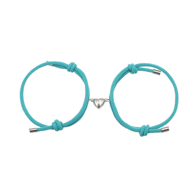 KarmaRipple's 2Pcs Love Magnetic Pair String Strength Bracelet p37