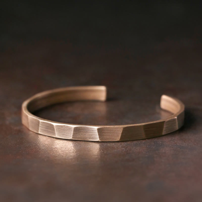 KarmaRipple's Vintage Rustic Design Bronze Wealth Adjustable Cuff Bracelet p1