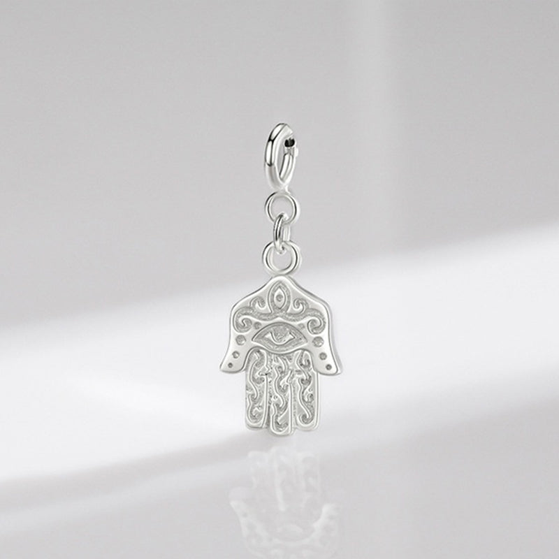 KarmaRipple's 925 Sterling Silver Evil Eye Hamsa Symbol Prosperity Fortune Chain Pendant Necklace p14