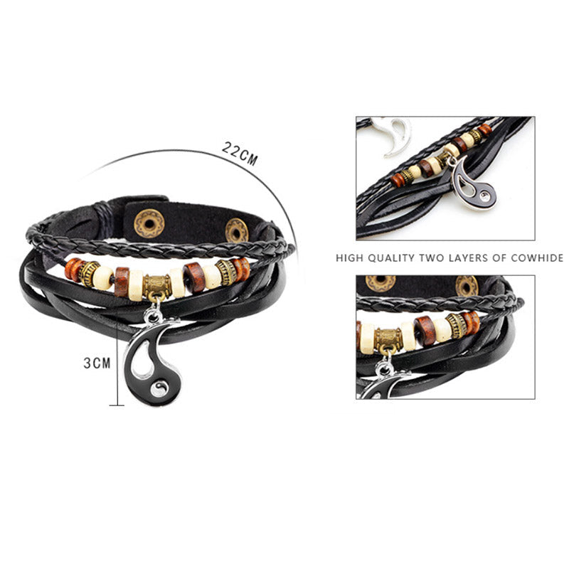 KarmaRipple's Yin Yang Necklace Pair Balance Bracelet p7