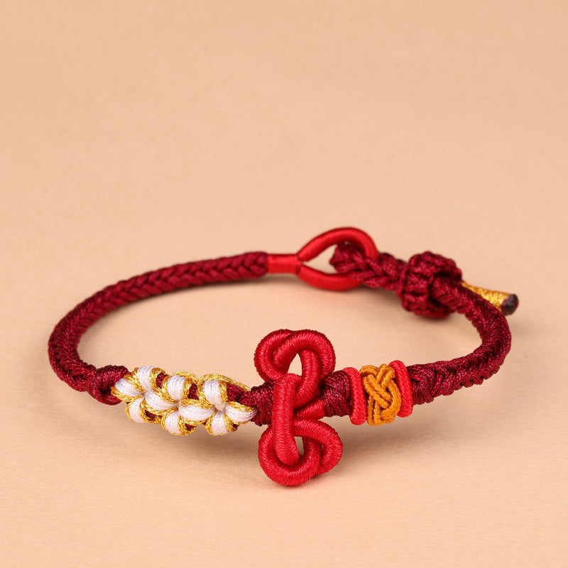KarmaRipple's Handmade Wenchang Weave Fortune Strength Woven Rope Bracelet p3