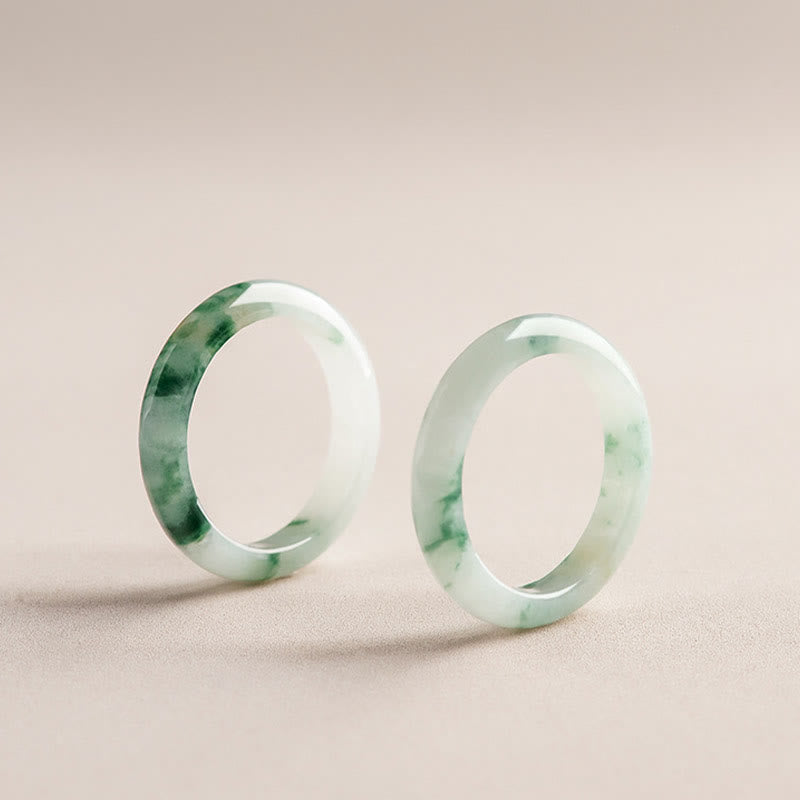 KarmaRipple's Authentic Green Jade Fortune Abundance Ring p9