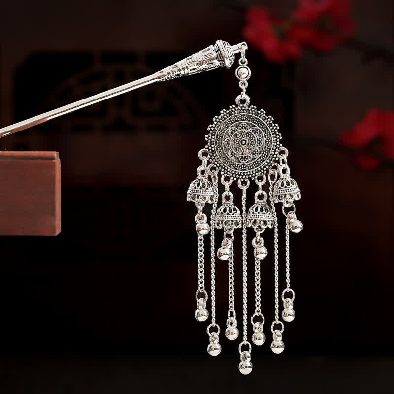 KarmaRipple's Water Drop Lily of the Valley Flowers Tassels Confidence Hairpin p56