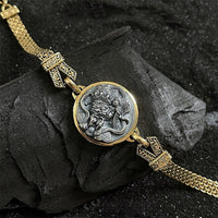 KarmaRipple's Tibetan 925 Sterling Silver Zakiram Goddess of Wealth Blessing Protection Bracelet