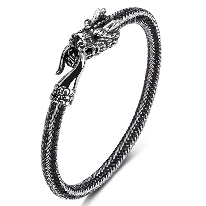 KarmaRipple's Dragon Titanium Steel Protection Fortune Bracelet p32