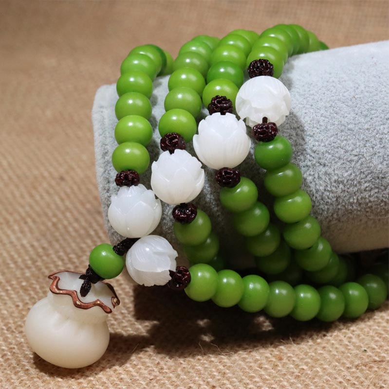 KarmaRipple's Authentic Bodhi Seed 108 Beadwork Mala Wisdom Bracelet p2