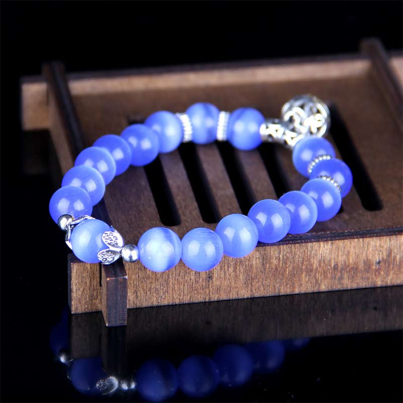 KarmaRipple's Tibetan Cat Eye Fortunate Bracelet p10