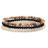 Picture Jasper&Black Glass Beads&Topaz(Wrist Circumference 15-19cm)
