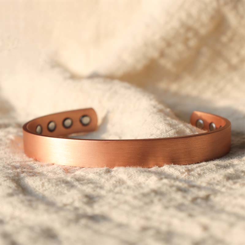 KarmaRipple's Vintage Pattern Magnetic Bronze Adjustable Cuff Bracelet Bangle p3