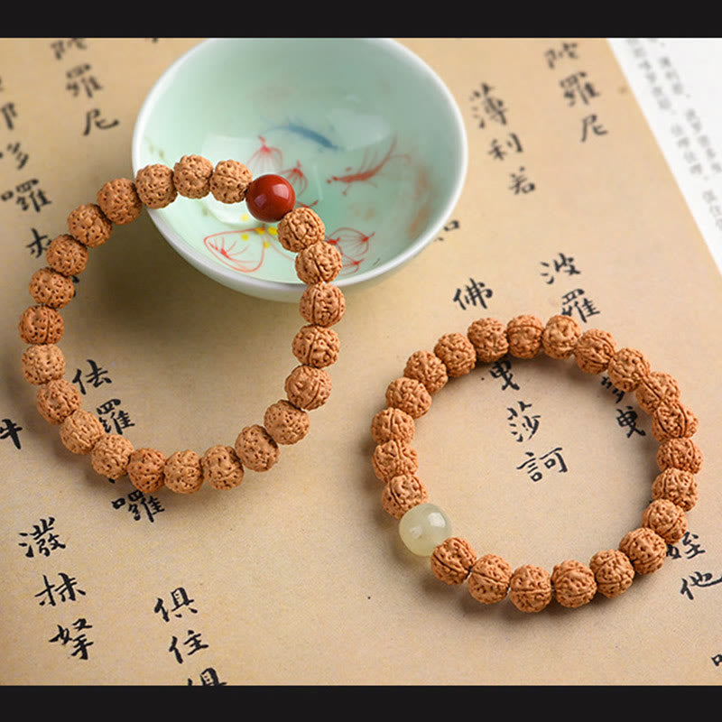 KarmaRipple's Tibet Rudraksha Bodhi Seed Wealth Auspiciousness Bracelet p31