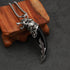 Black Imitation Wolf Tooth / Snake Bone Chain