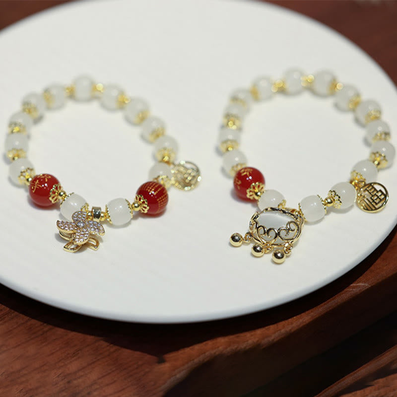 KarmaRipple's Windmill Chinese Lock Talisman Fu Character Blessing Bracelet p13
