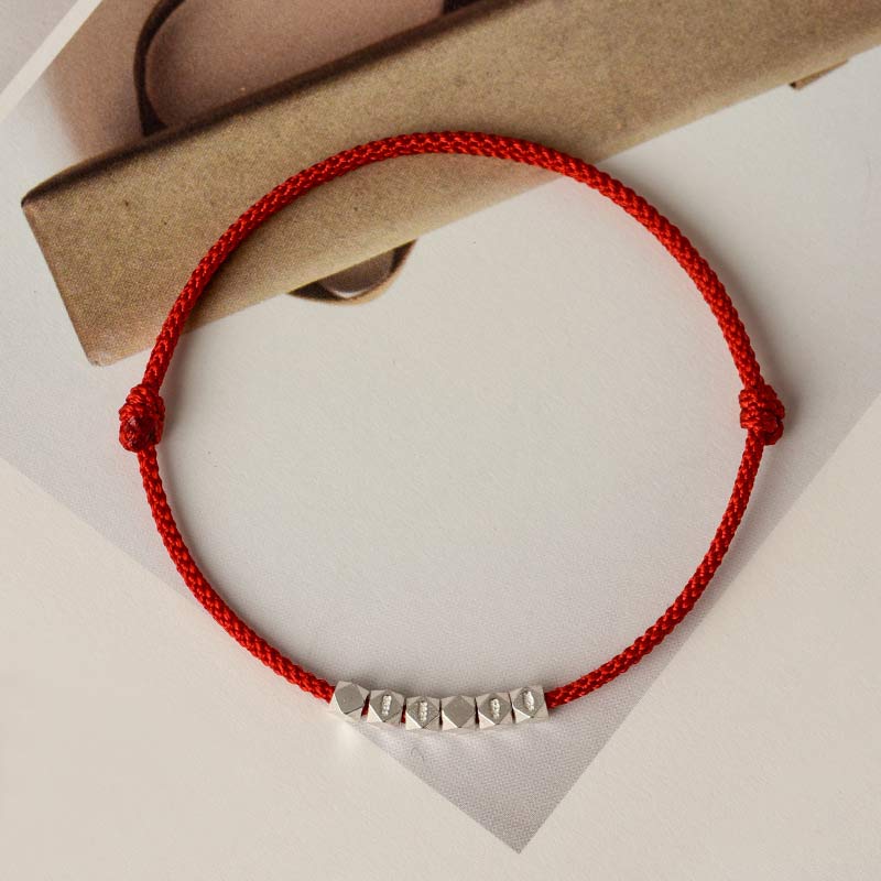 KarmaRipple's 925 Sterling Silver Red String Braid Bracelet Anklet p5