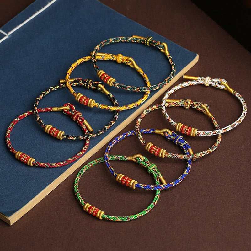 KarmaRipple's Handmade Colorful Rope King Kong Weave Woven Fortune Bracelet p9