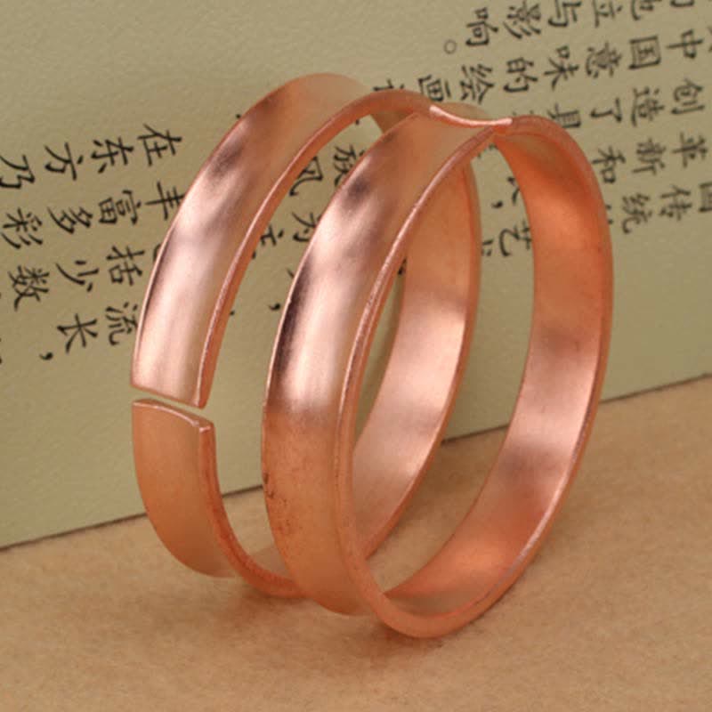 KarmaRipple's Bronze Wealth Fortune Cuff Bracelet Bangle p6
