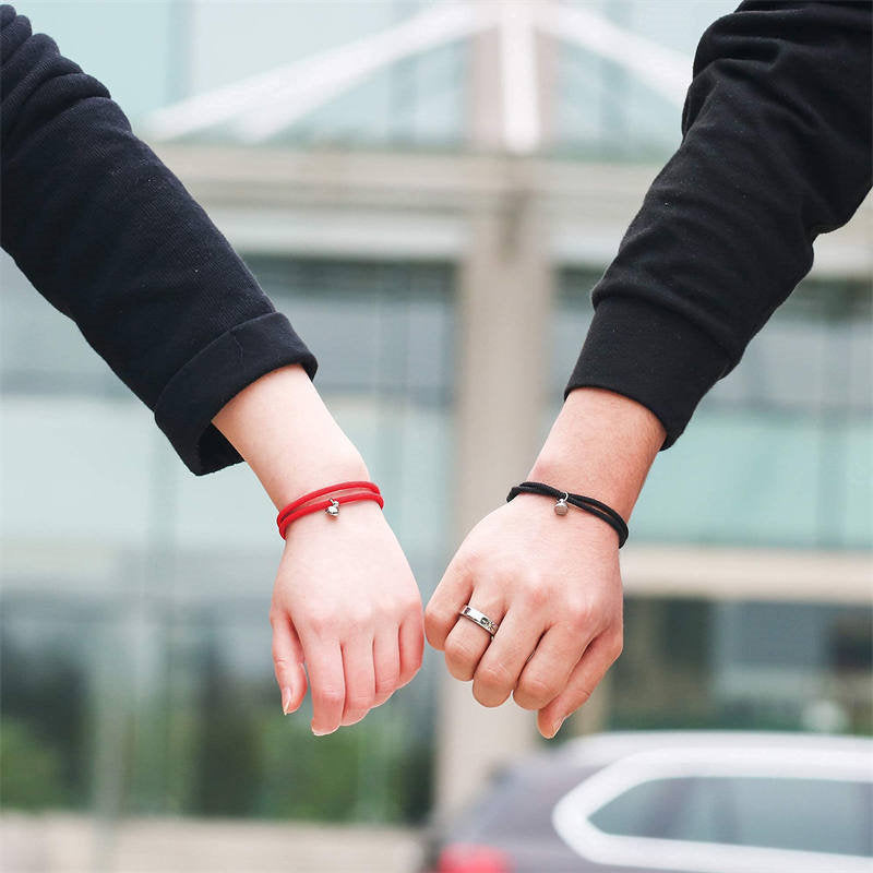 KarmaRipple's 2Pcs Love Magnetic Pair String Strength Bracelet p17