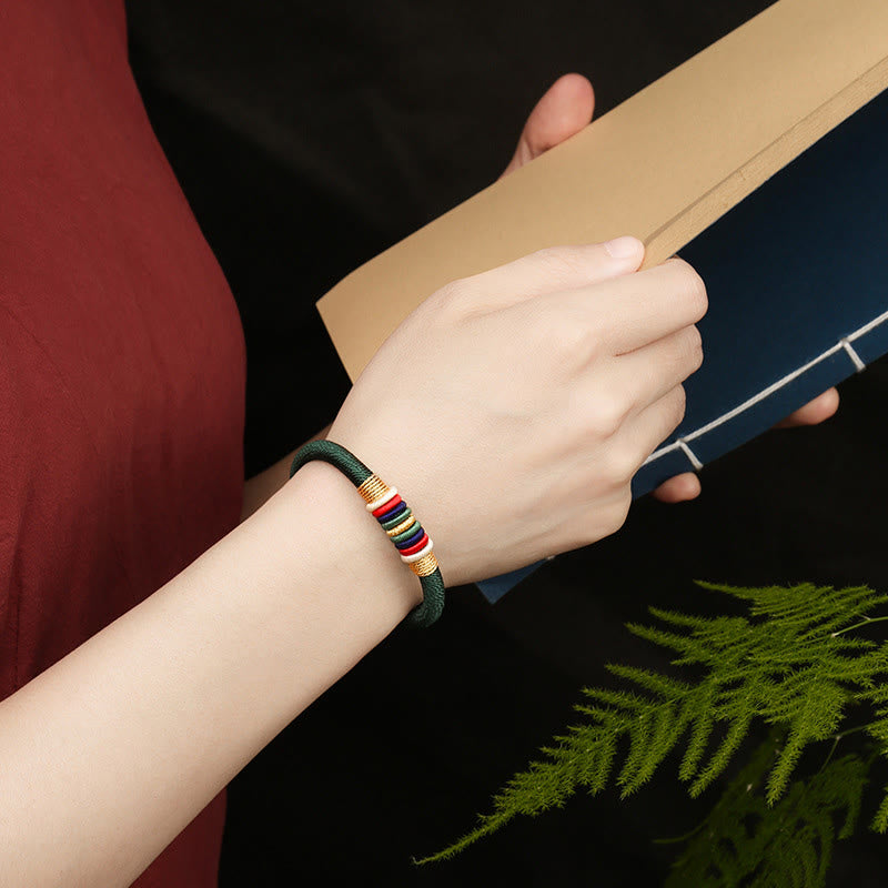 KarmaRipple's Tibetan Handmade Colorful King Kong Weave Five Elements Fortune Braid String Bracelet p15