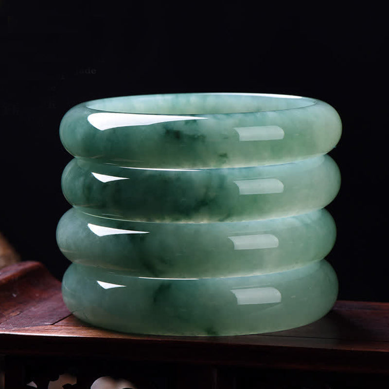 KarmaRipple's Jade Abundance Fortune Balancing Bangle Bracelet p4
