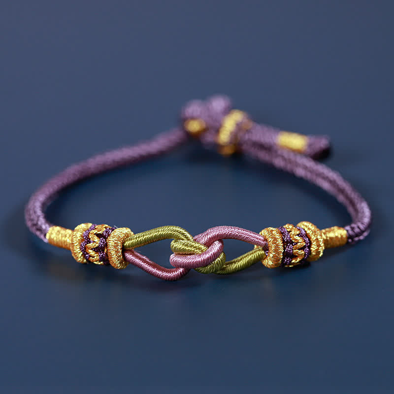 KarmaRipple's Handmade Knotting Faith Strength Braid String Bracelet p22