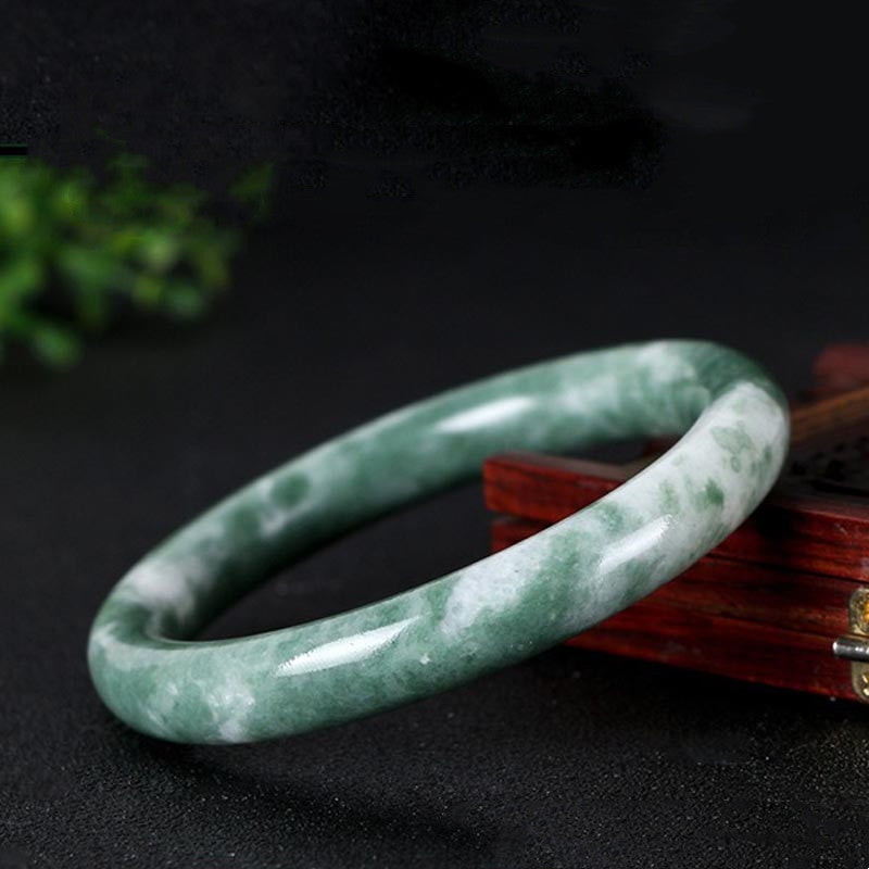 KarmaRipple's Authentic Jade Fortune Abundance Bangle Bracelet p5
