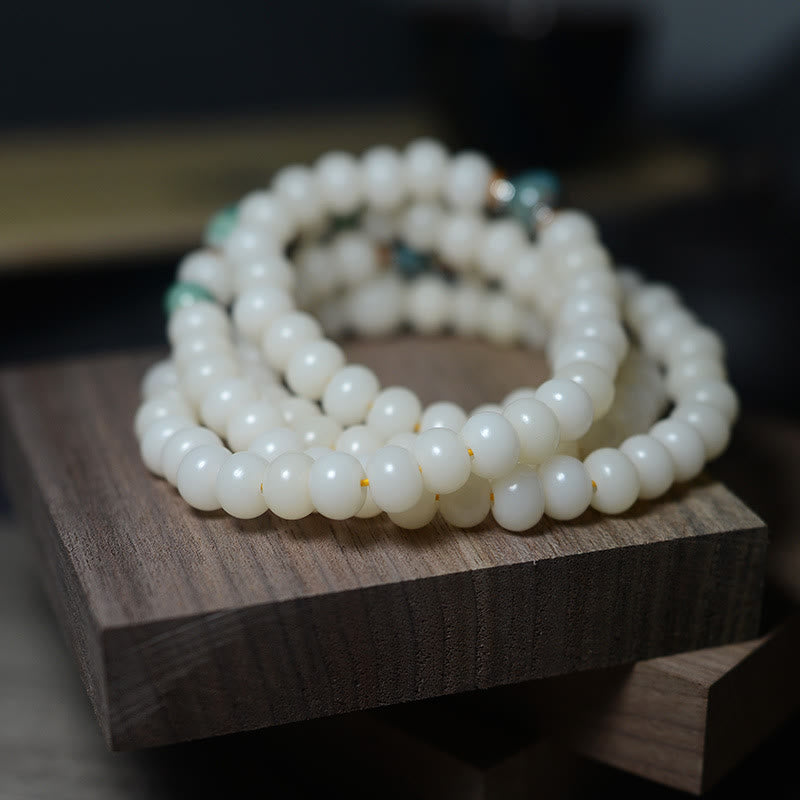 KarmaRipple's 108 Mala Beadwork Bodhi Seed Keep Away Evil Spirits Calm Bracelet p4