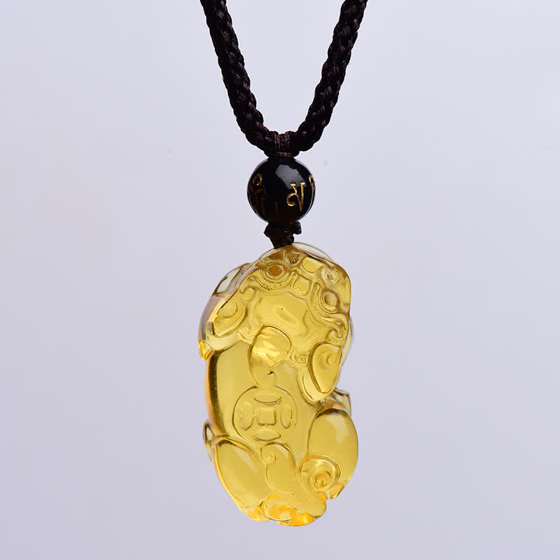 KarmaRipple's FengShui Citrine PiXiu Wealth Pendant Necklace p10