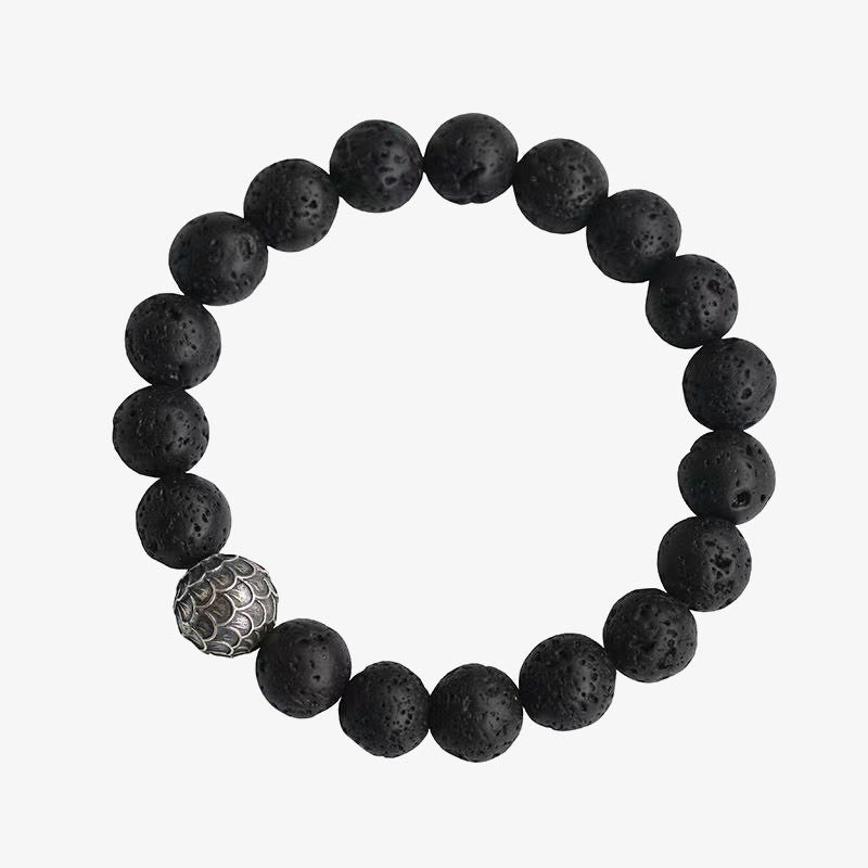 KarmaRipple's Lava Rock Fish Scales Bead Balancing Bracelet p8