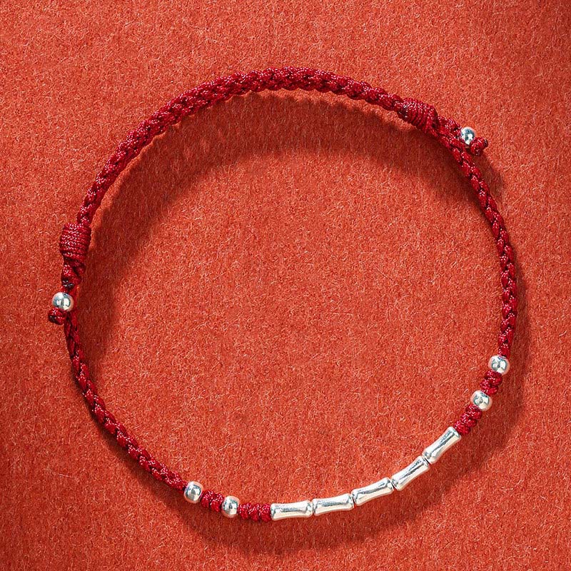 KarmaRipple's Tibet Handmade Multicolored Bamboo Protection Woven String Bracelet p21